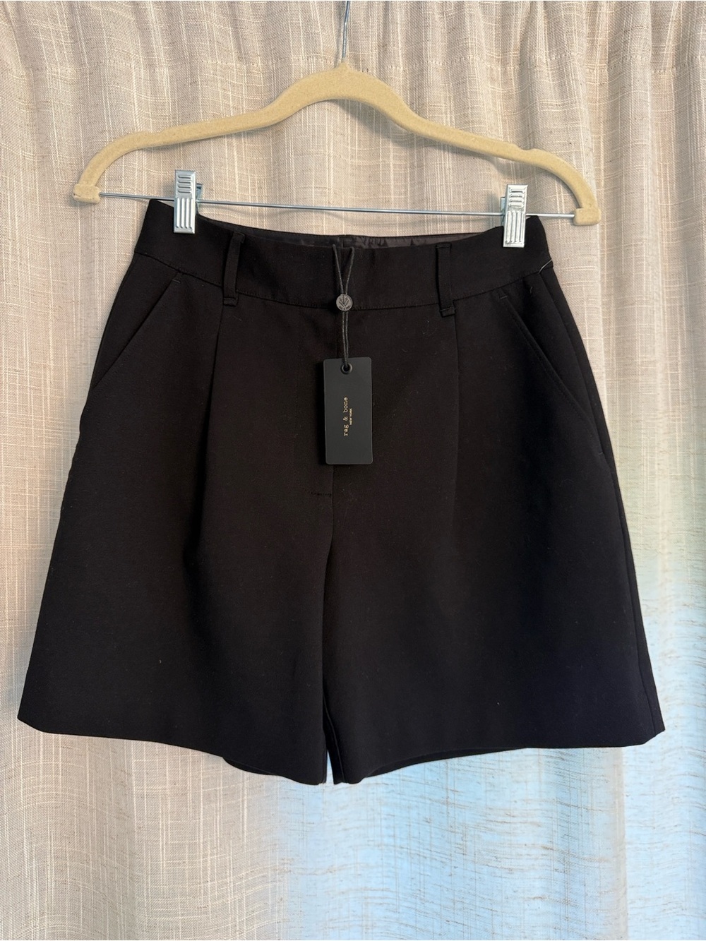 NWT - rag & bone Black Tailored Bermuda Shorts - black XXS